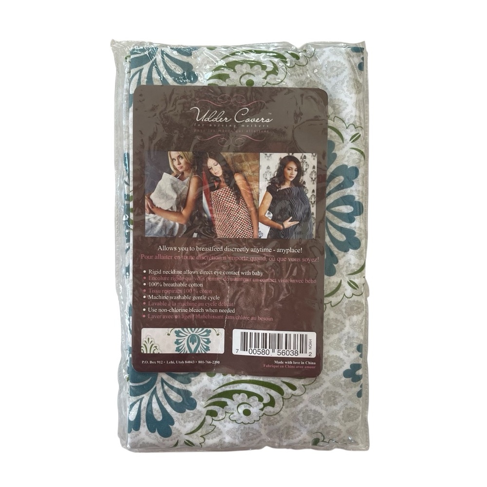 Udder Covers Nursing Cover Breast Feeding Privacy Grey Green Blue Damask NEW